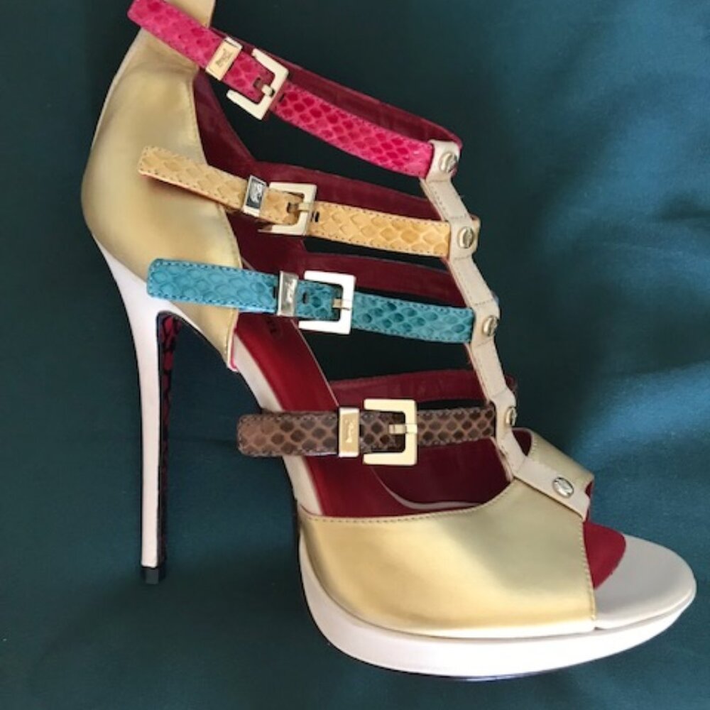 Leather heels Italian brand Cesare Paciotti